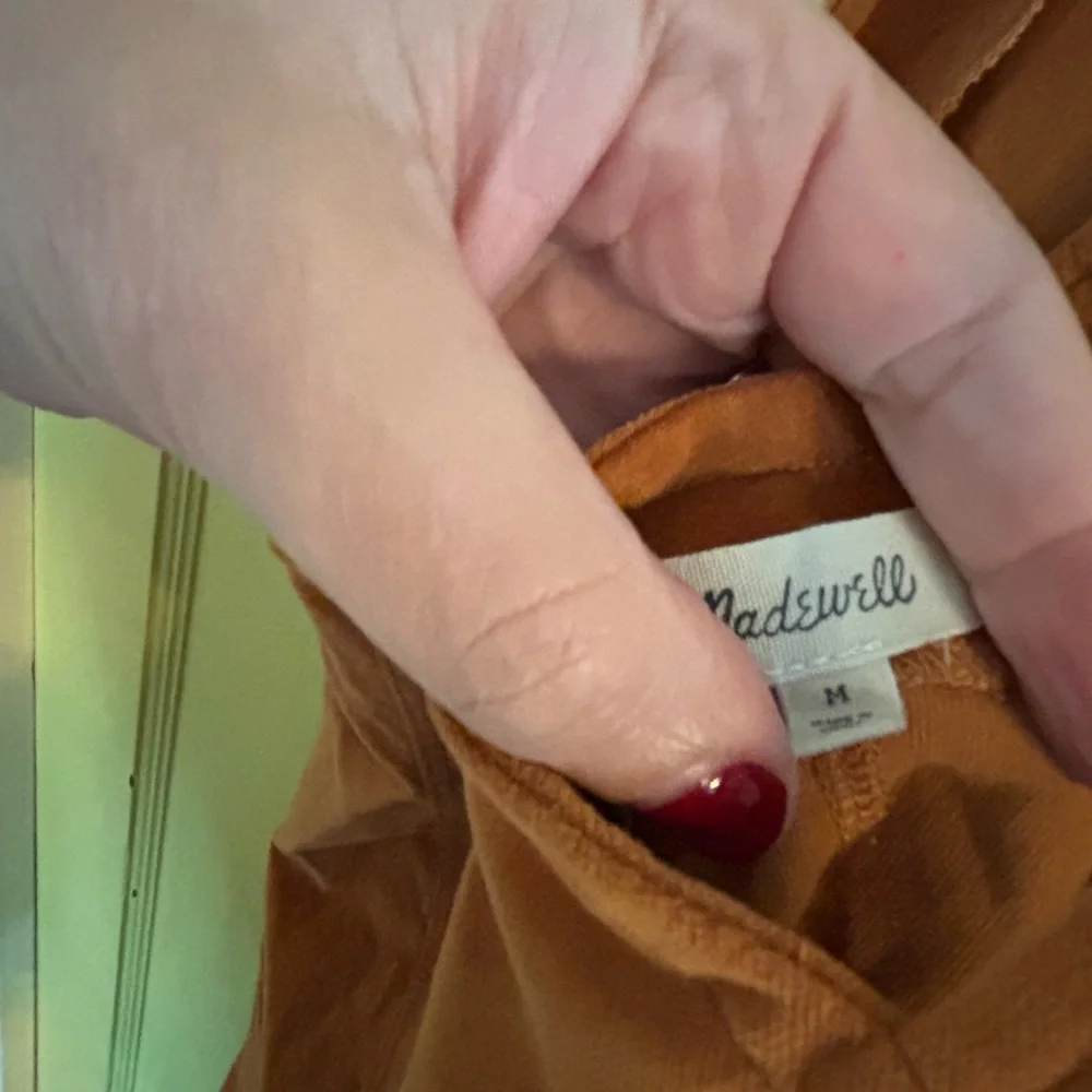 Madewell mustard apron style corduroy dress - Picture 3 of 4